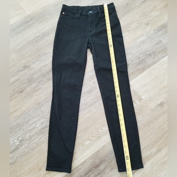 Hudson Women's Black Mid Rise Natalie Skinny Straight Leg Designer Jean's Pants - Picture 8 of 14